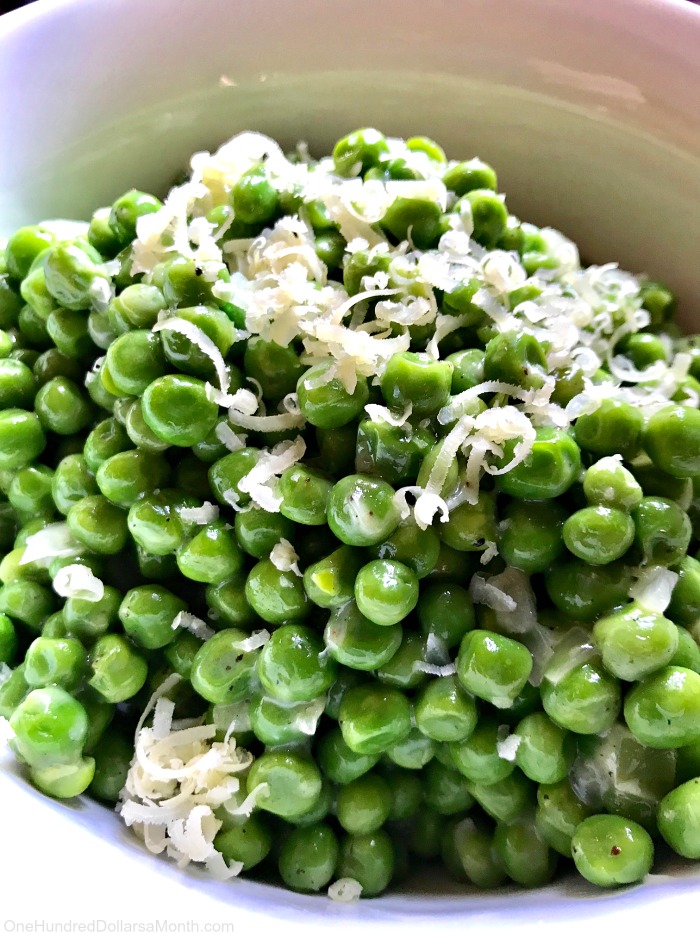 Easy Parmesan Peas Recipe