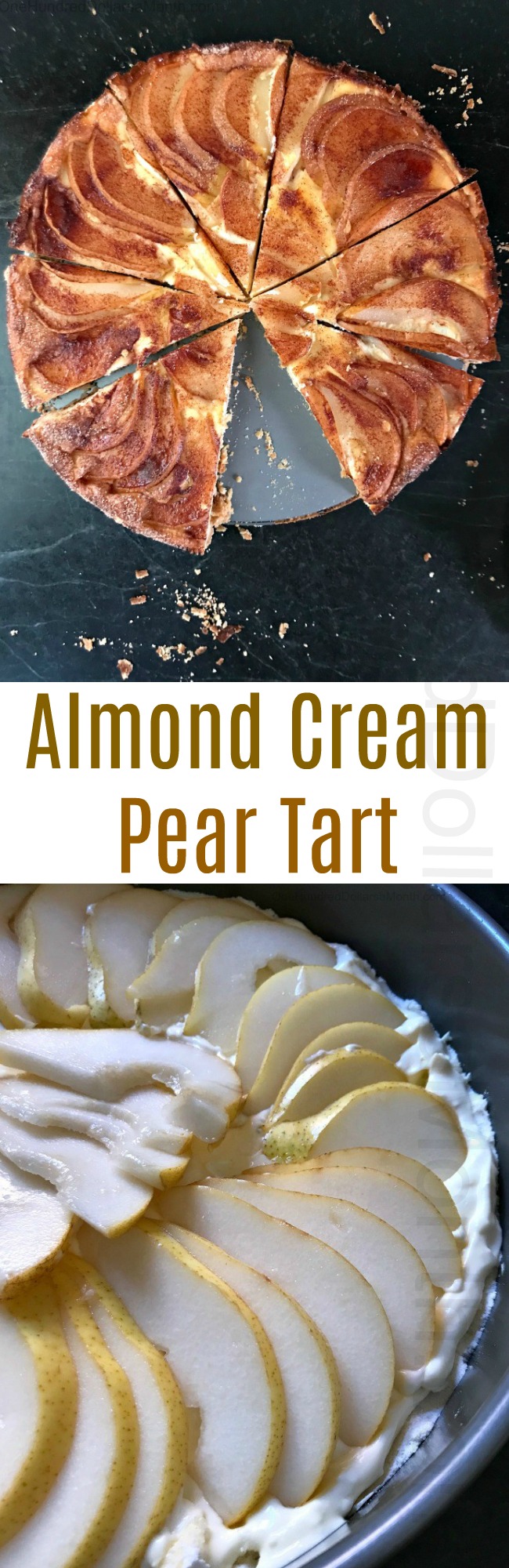 Almond Cream Pear Tart