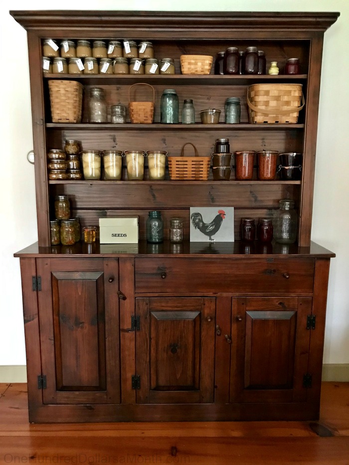 Bucks County Furniture Sideboard And Hutch Canning Shelf One