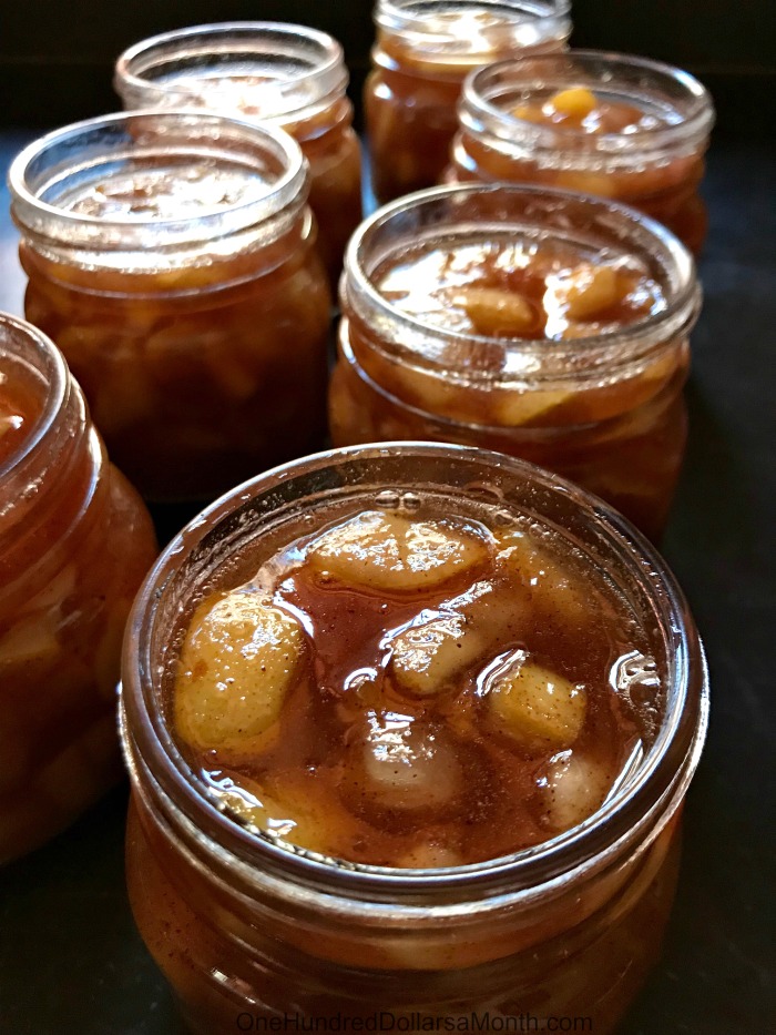Spiced Pear Jam for Home Canning - One Hundred Dollars a Month