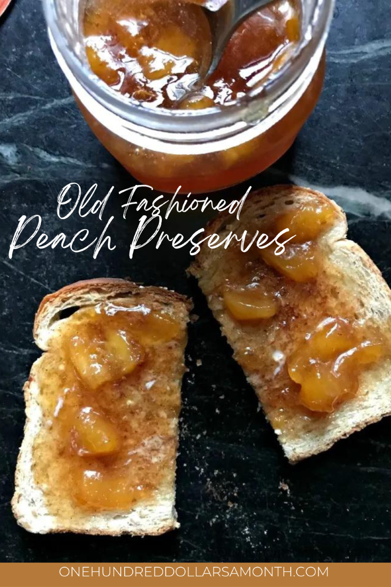 Recipe for Old Fashioned Peach Preserves