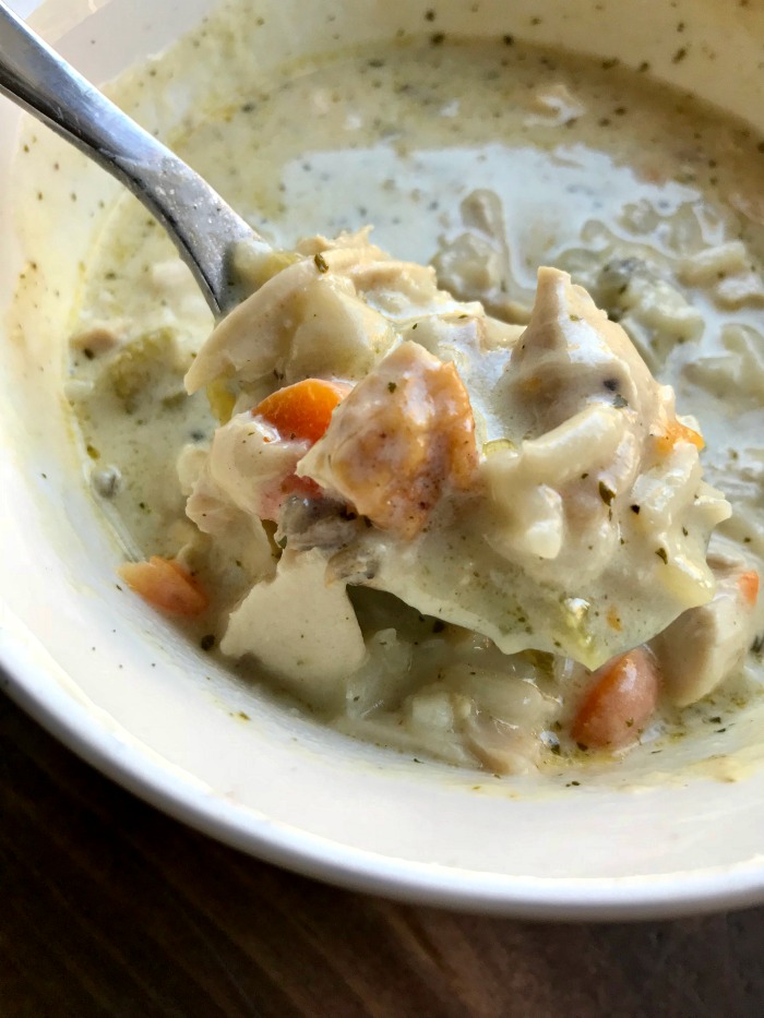 Copycat Panera Cream of Chicken and Wild Rice Soup