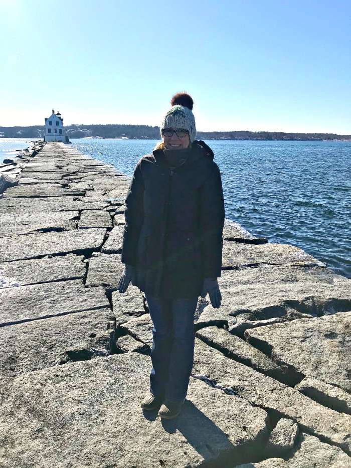 The Walk to Breakwater Lighthouse in Rockland, Maine