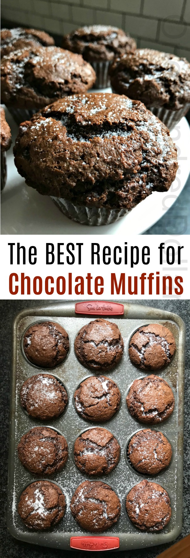 The BEST Recipe for Chocolate Muffins