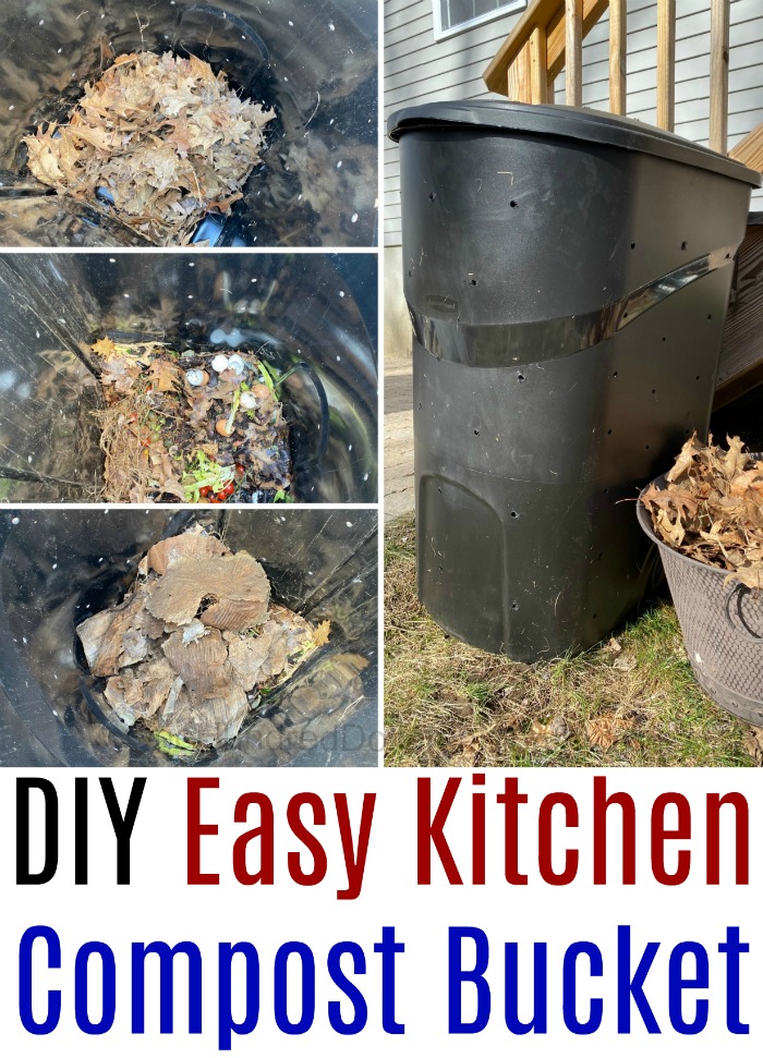 DIY Easy Kitchen Compost Bucket