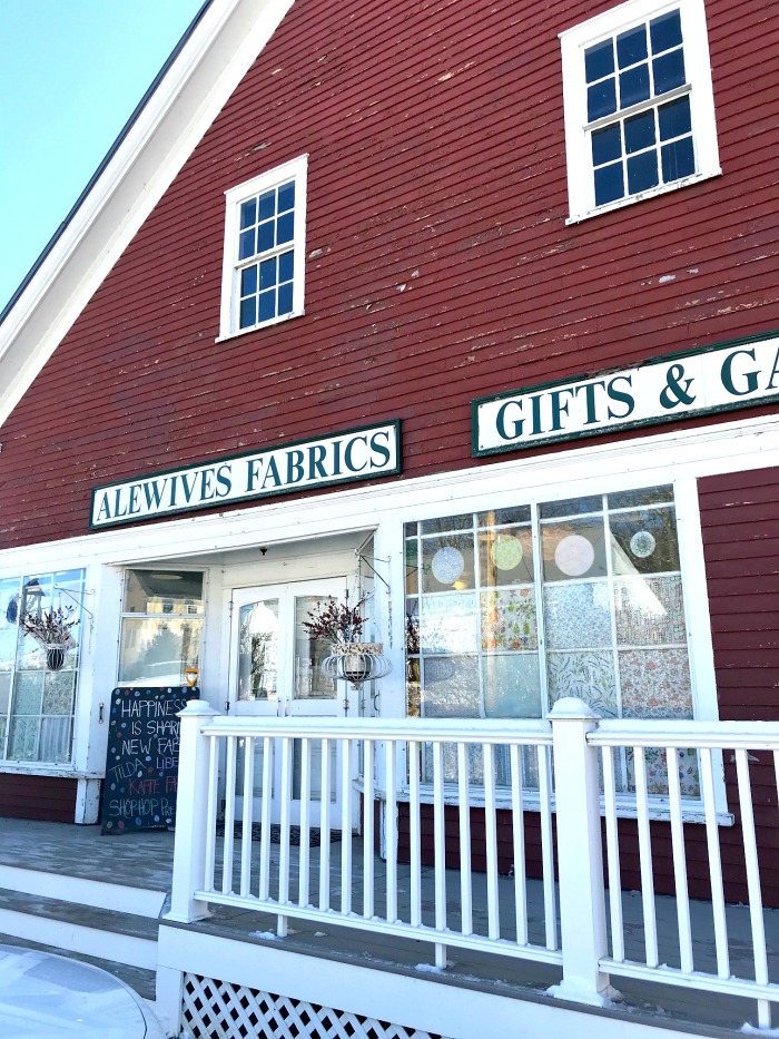 Alewives Fabrics in Damariscotta Mills, Maine One Hundred Dollars a Month