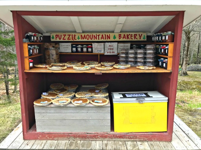 Puzzle Mountain Bakery Pie Stand in Newry, Maine One Hundred Dollars