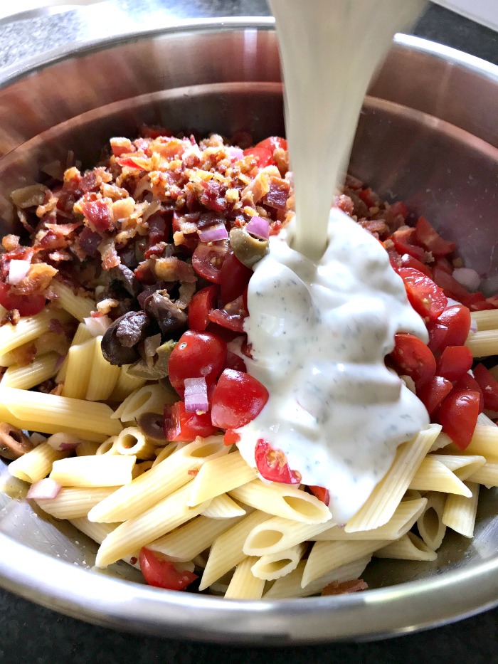 Bacon Ranch Pasta Salad