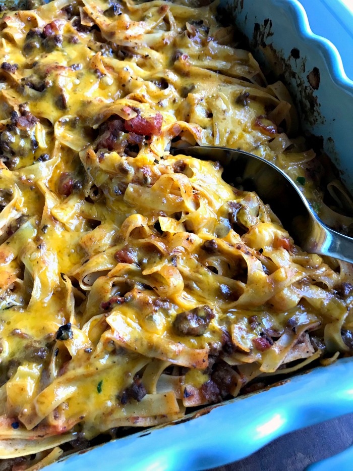 Cheesy Ground Beef Casserole