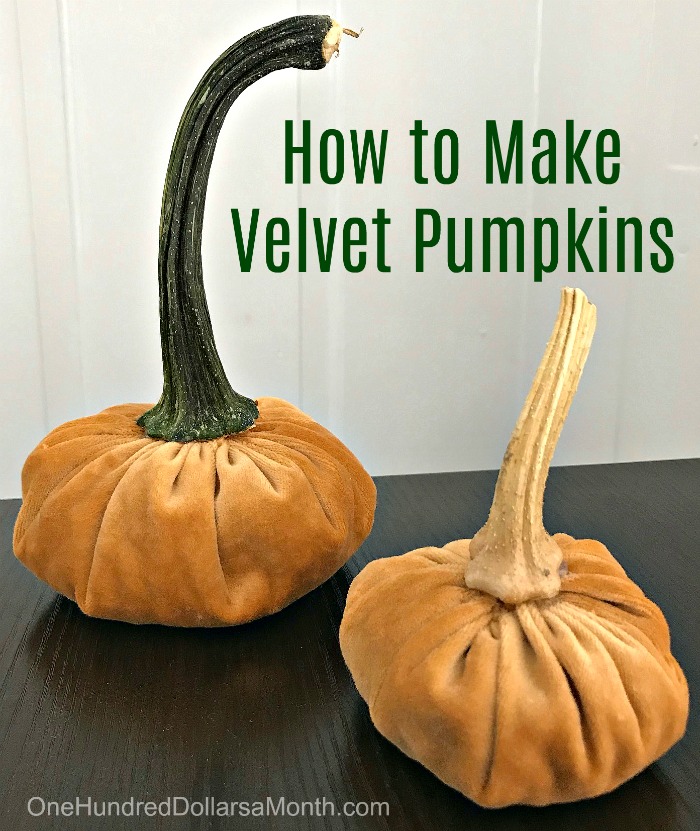 How to Make Velvet Pumpkins