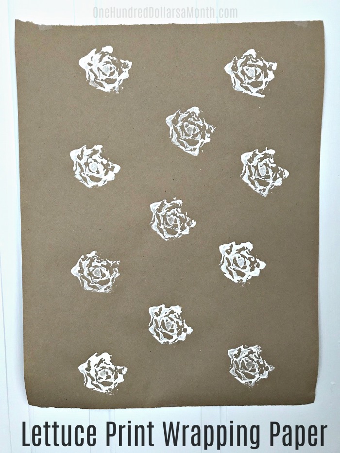 Lettuce Print Wrapping Paper