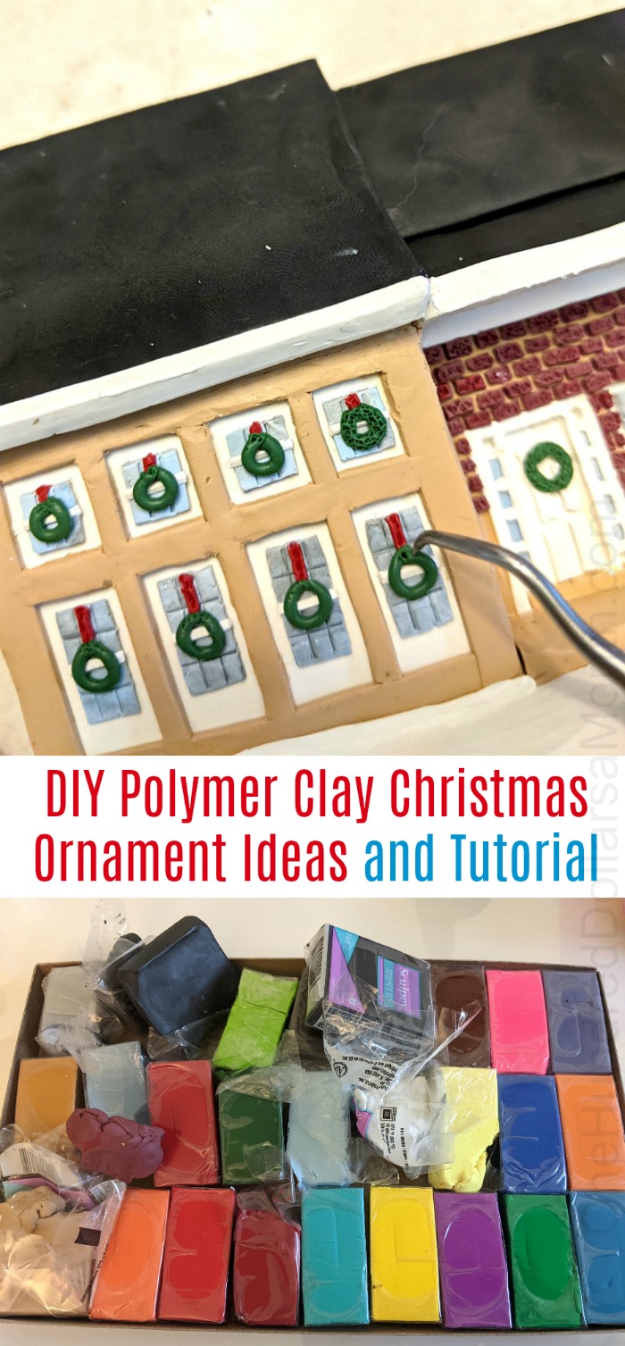 DIY Polymer Clay Christmas Ornament Ideas and Tutorial