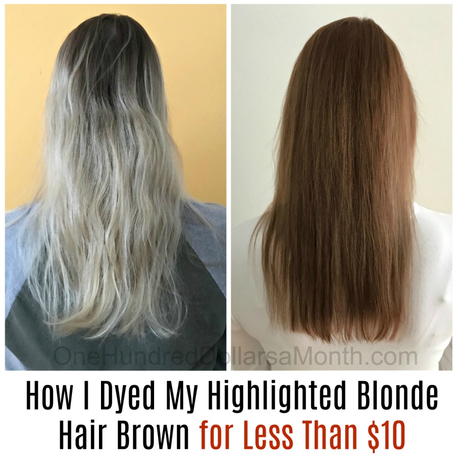 How I Dyed My Highlighted Blonde Hair Brown for Less Than $10