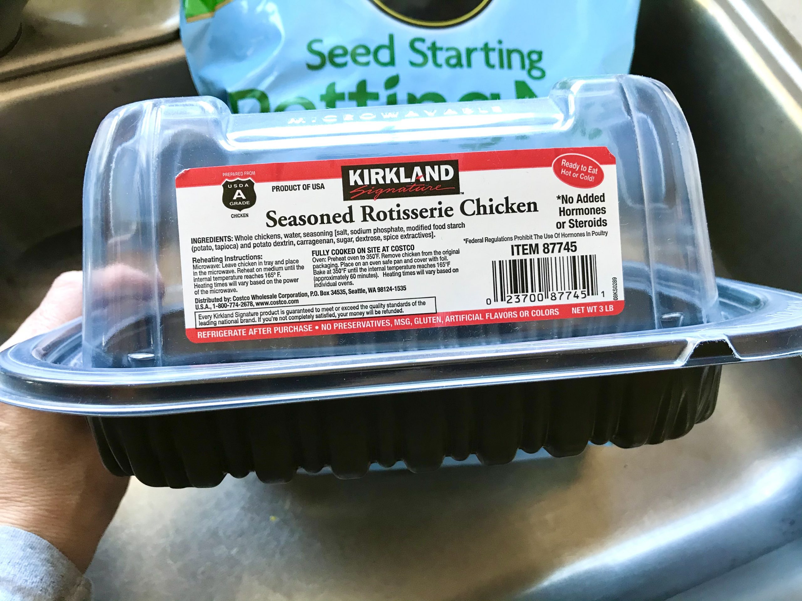 Turn Your Costco Rotisserie Chicken Container into a Mini Greenhouse