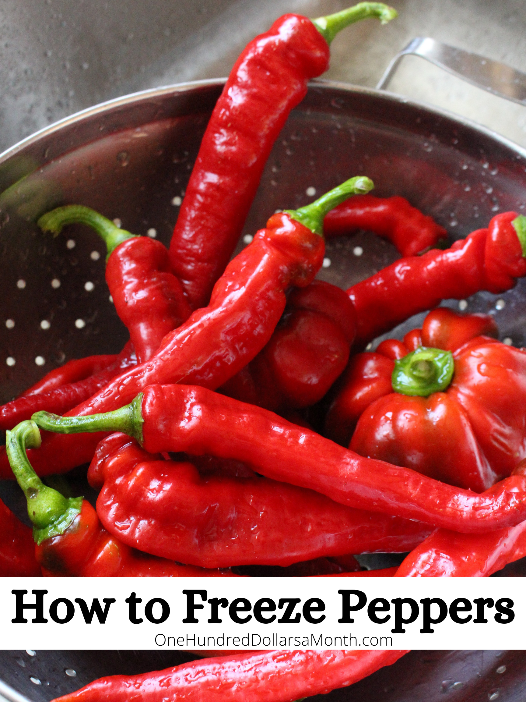 How to Freeze Peppers