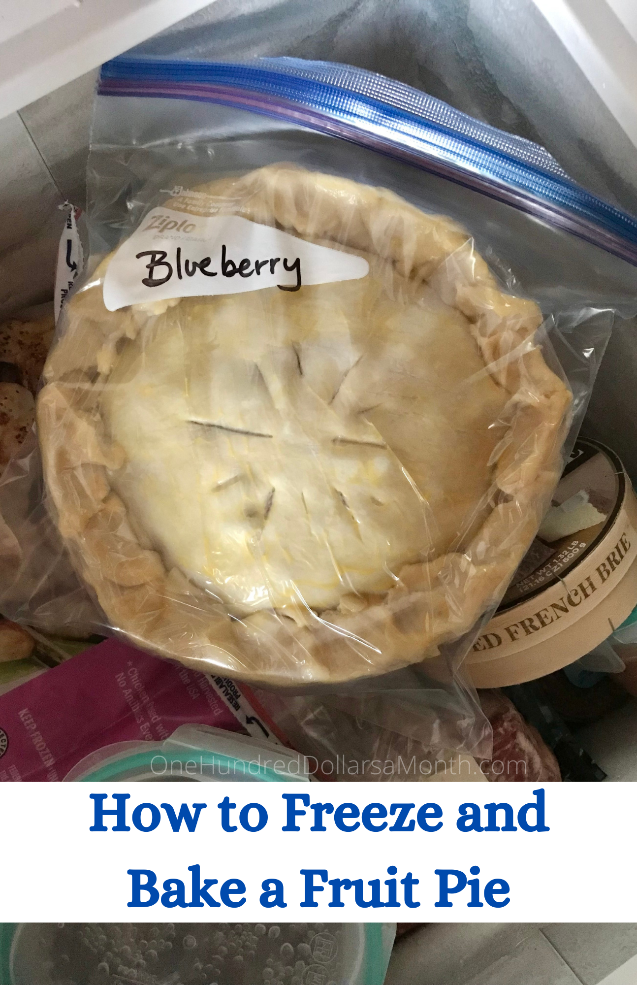 How to Freeze and Bake a Fruit Pie