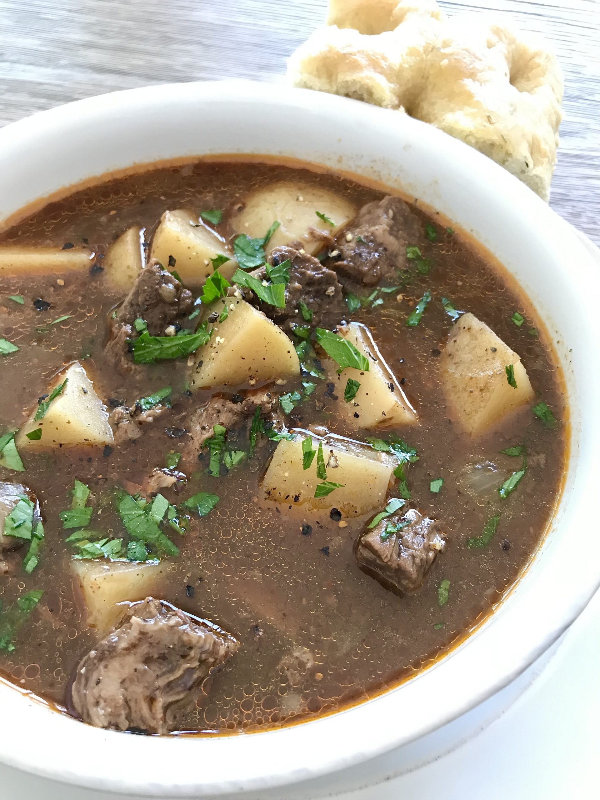 Slow Cooker Steak and Potato Soup Recipe