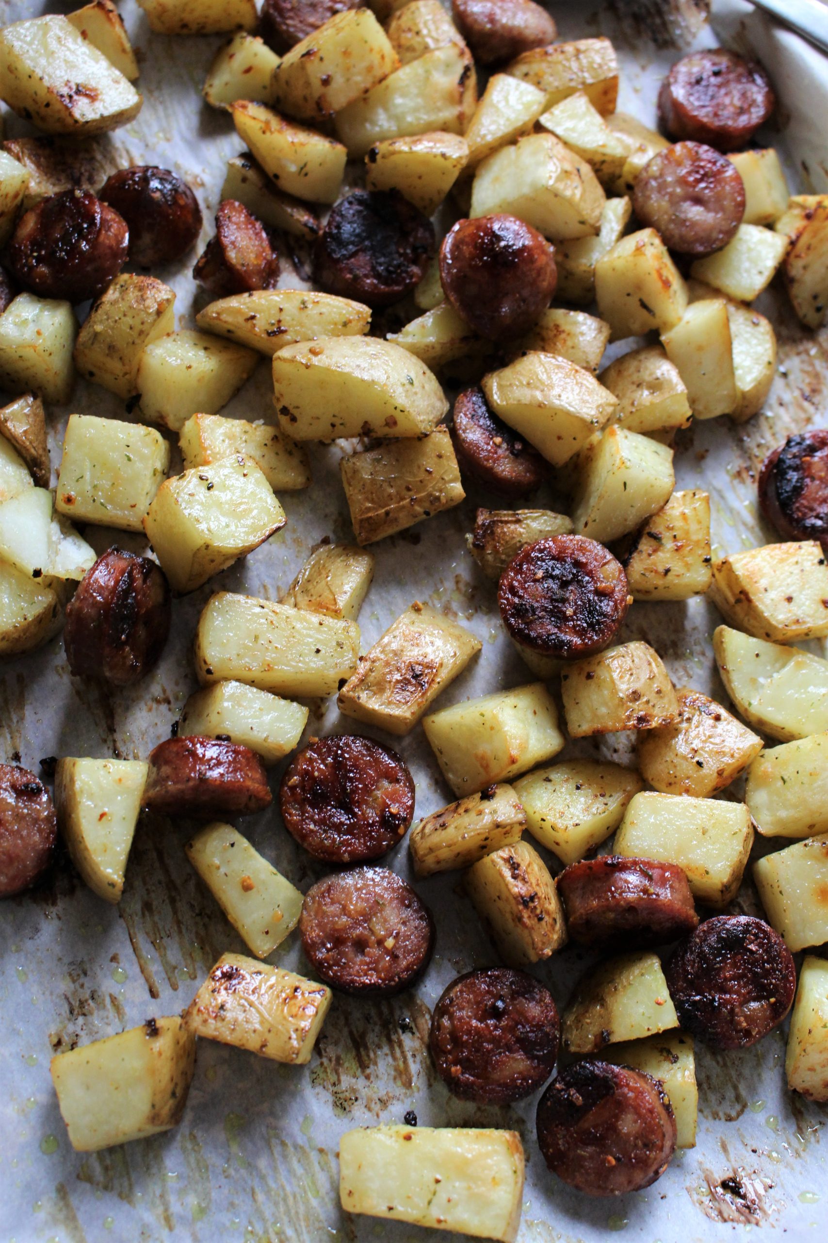 Roasted Potatoes with Sausage