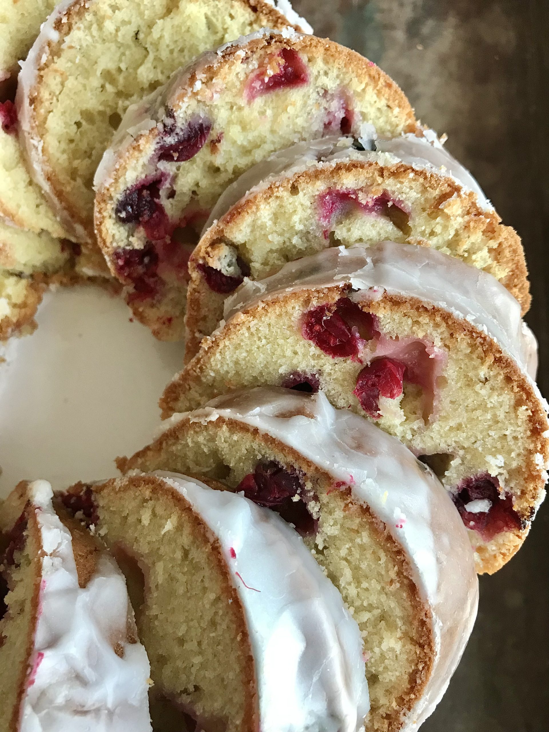 Cranberry Sour Cream Coffee Cake