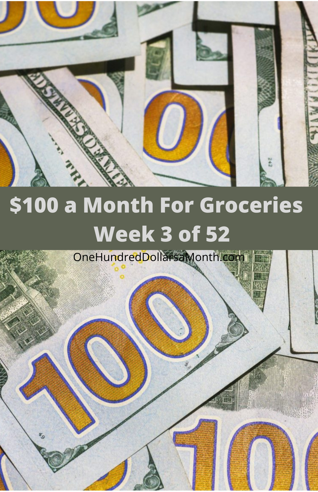 $100 a Month For Groceries – Week 3 of 52