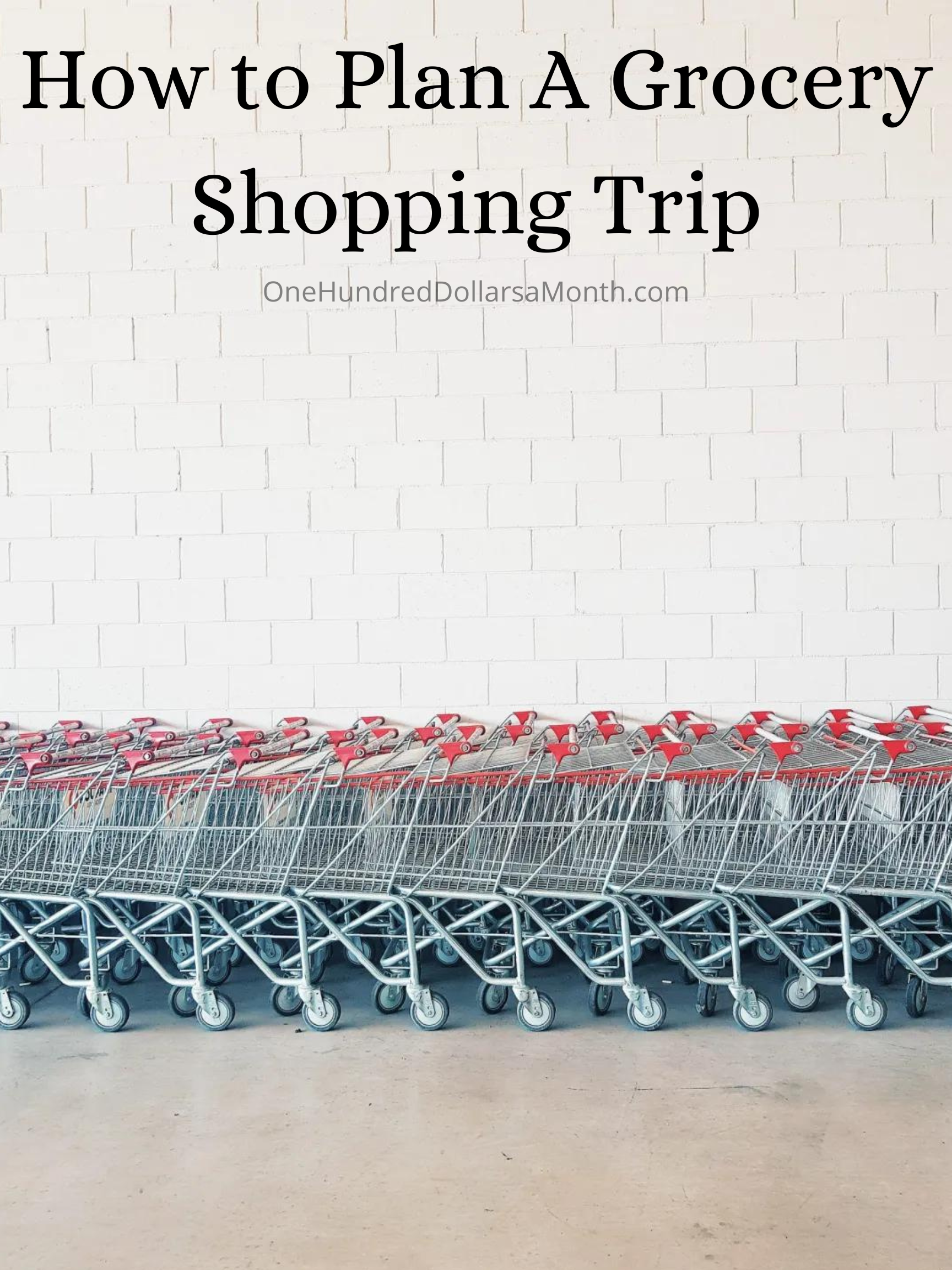 How to Plan A Grocery Shopping Trip