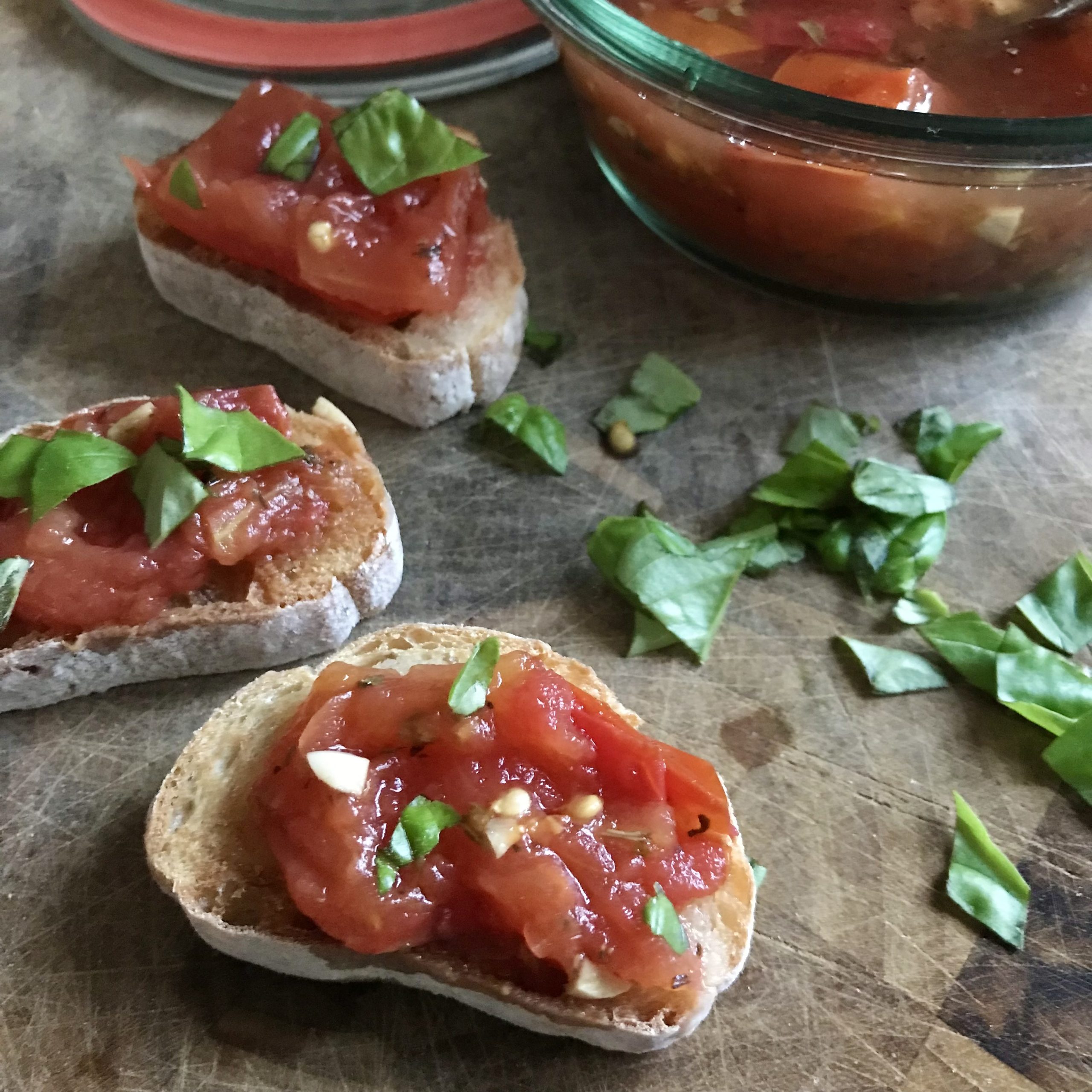 Canned Tomato Bruschetta Recipe