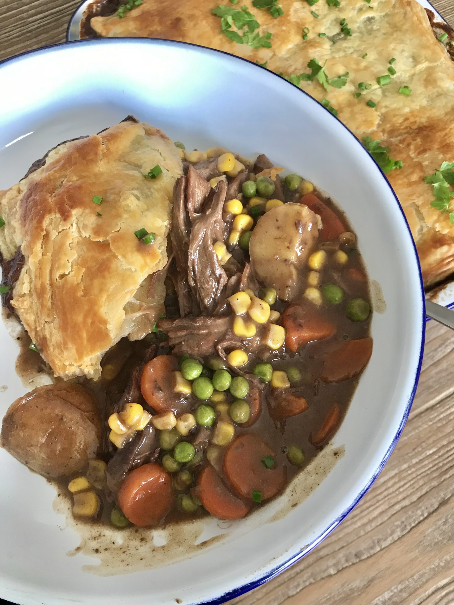 Puff Pastry Beef Pot Pie