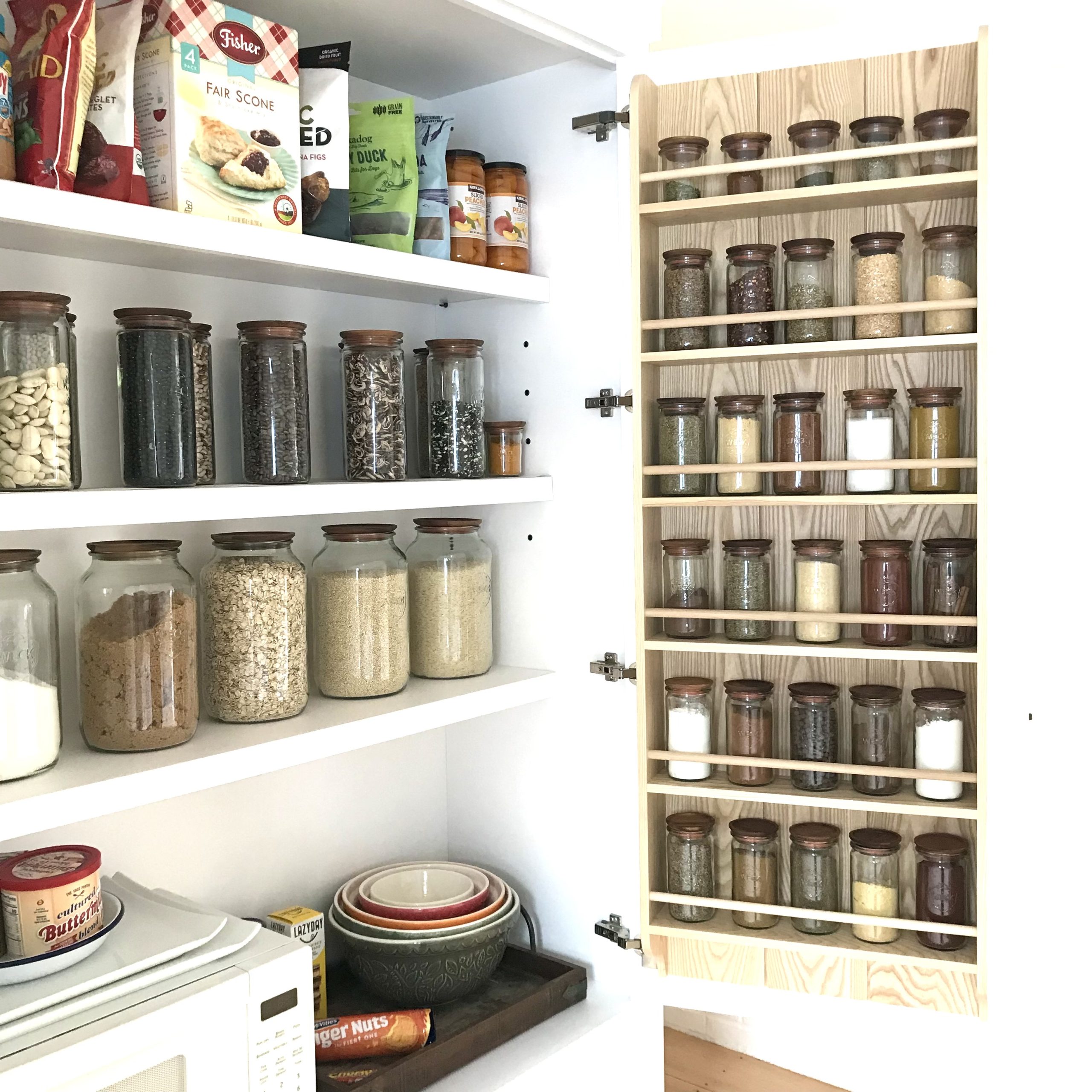 A Spice Rack For The Pantry Door