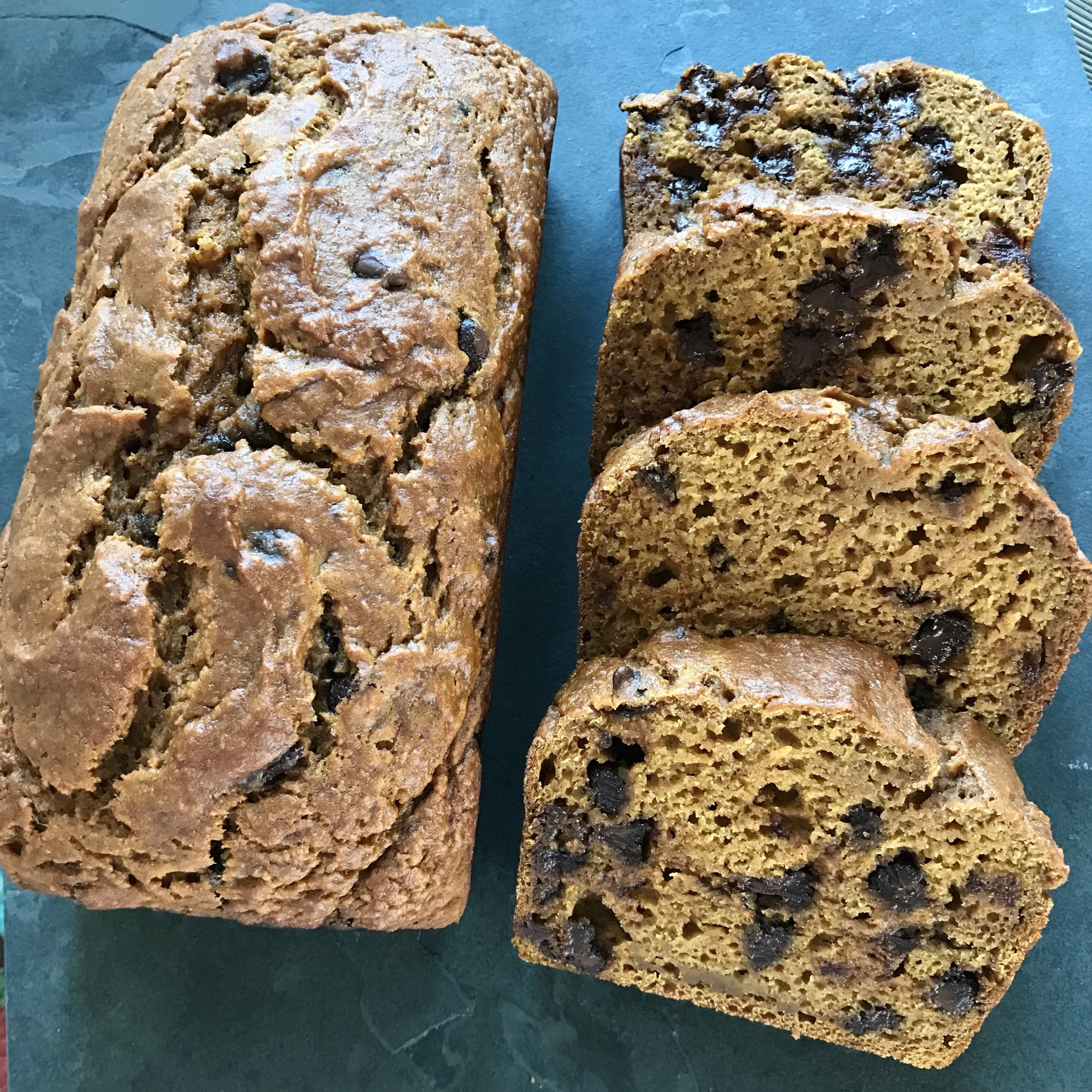 Pumpkin Chocolate Chip Bread