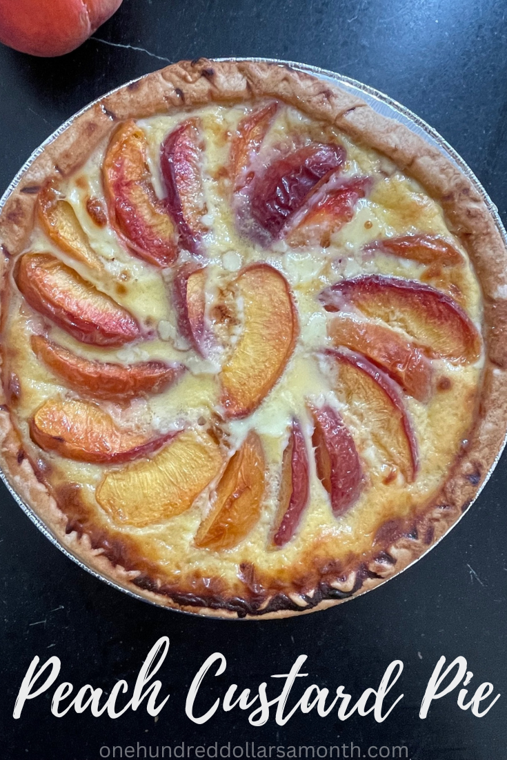 Peach Custard Pie