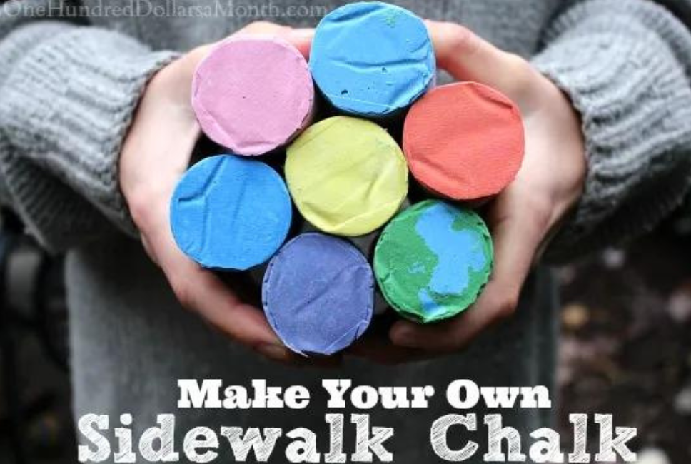 Homemade Sidewalk Chalk