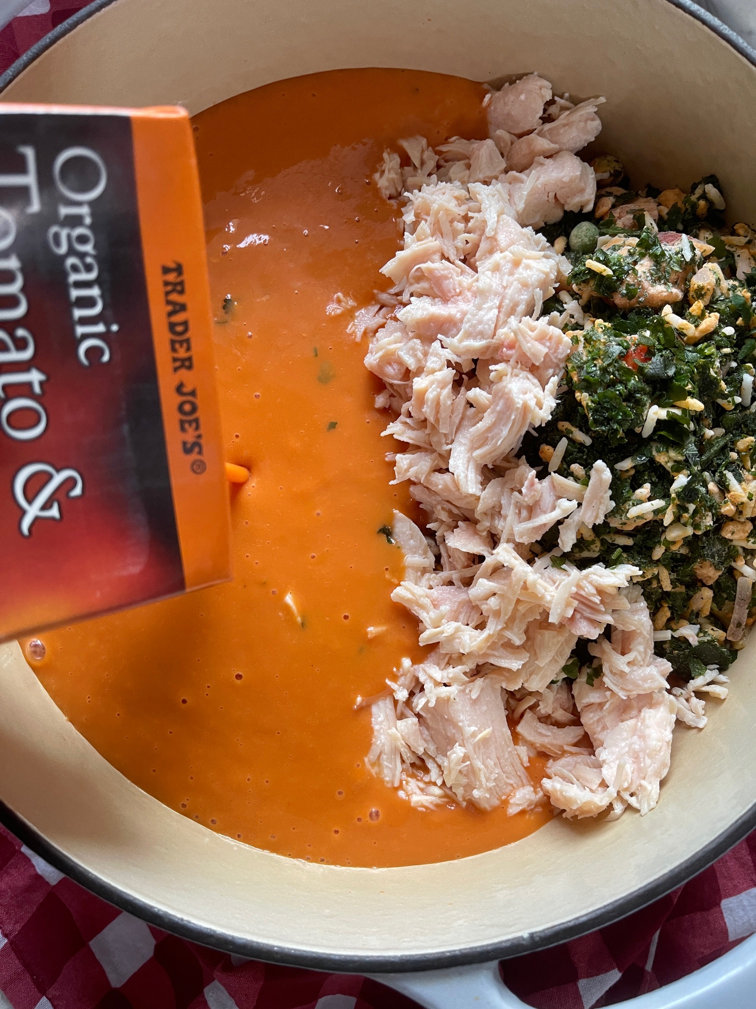Trader Joe’s Tomato and Roasted Red Pepper Soup
