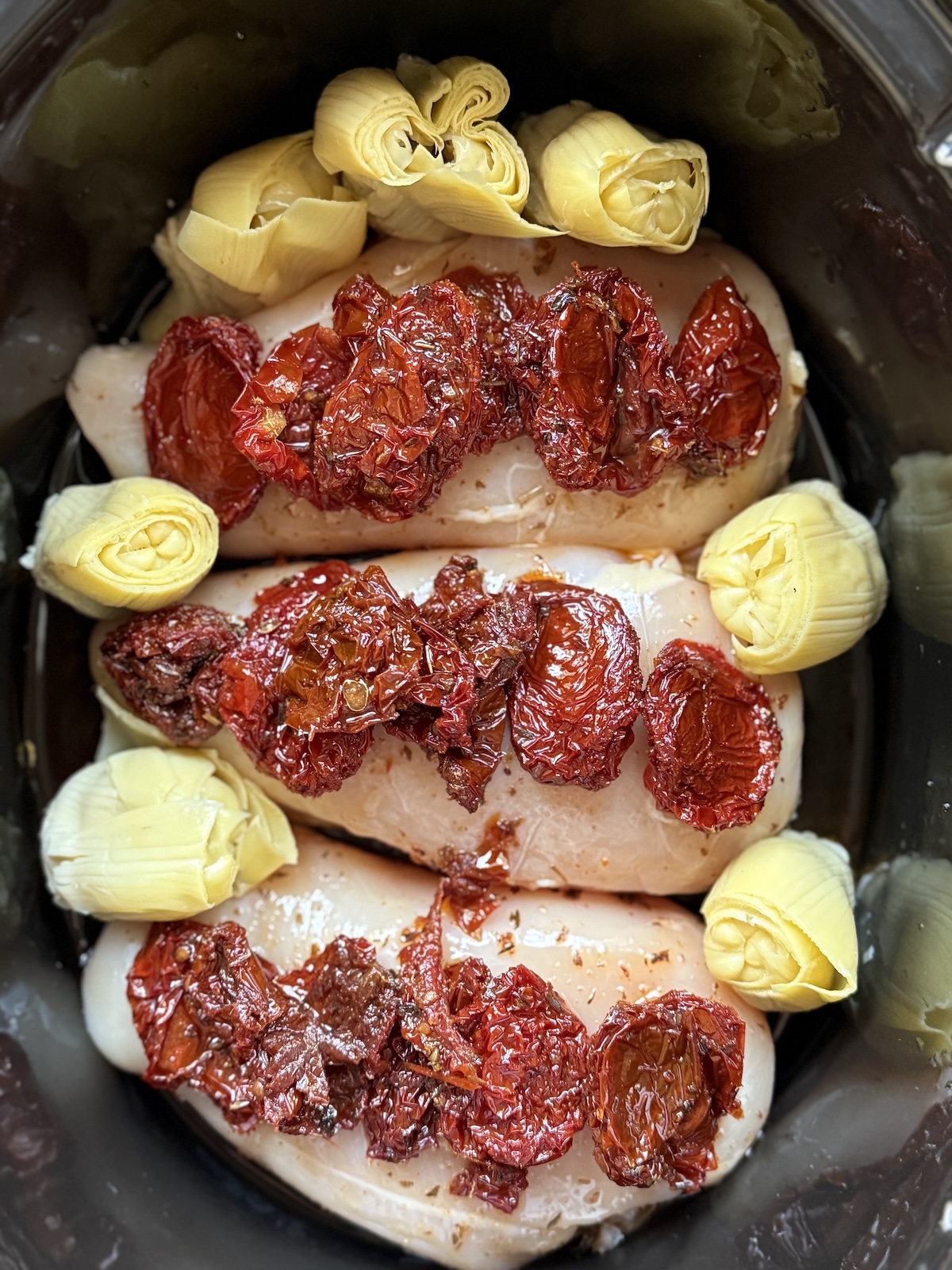 Linda’s Sun Dried Tomato Crock Pot Chicken Breasts